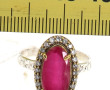 Bague argent et vermeil 925ème sertie d'