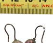 Paire de BO perles de Tahiti et monture 