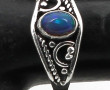 Bague en argent 925ème sertie d'un caboc