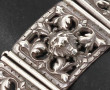 Bracelet articulé en argent à motifs de 