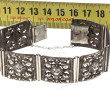 Bracelet articulé en argent à motifs de 