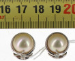Paire de clips d'oreilles en argent 925è