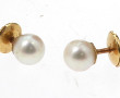 Paire de puces d'oreilles en or jaune 75