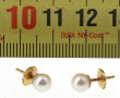 Paire de puces d'oreilles en or jaune 75