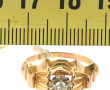 Bague ancienne en or jaune 18 cts, poinç