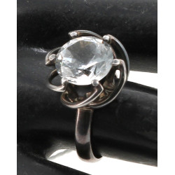 Bague en argent 925ème, sertie d'une pie