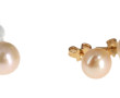 Paire de BO or et perles et pendentif or