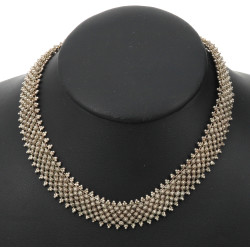 Collier en argent, travail étranger non 