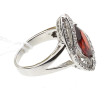 Bague en argent 925ème sertie d'un stras
