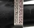 Bague en argent 925ème sertie d'une lign