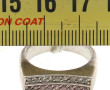 Bague en argent 925ème sertie d'une lign