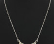 Collier style draperie en argent 925ème,