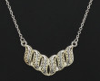 Collier style draperie en argent 925ème,