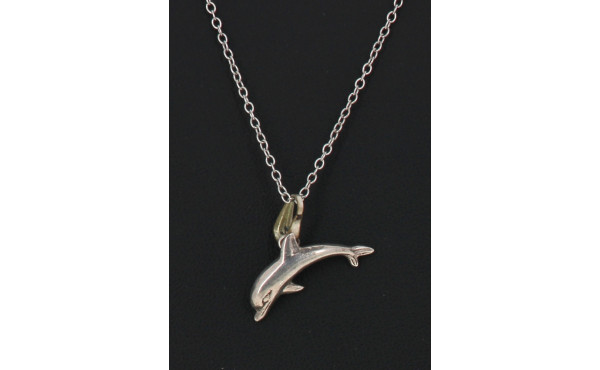 Pendentif "dauphin" en argent 925ème, su