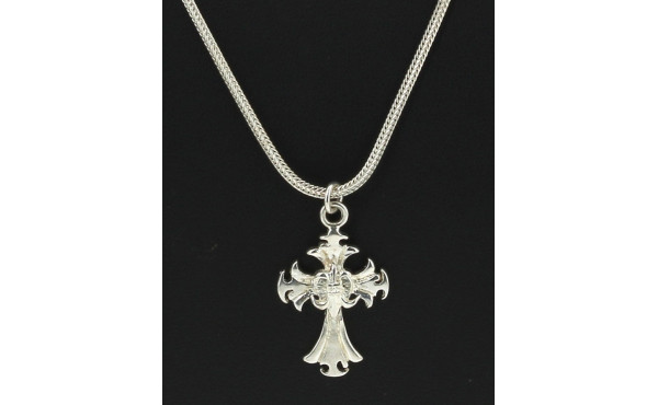 Pendentif croix stylisée en argent 925èm