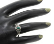 Bague en argent 925ème sertie d'un caboc