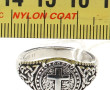 Bague en argent 925ème à motif d'une cro