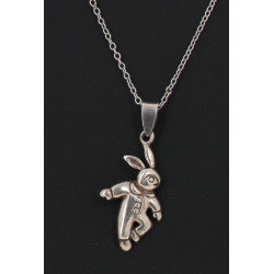 Pendentif "lapin" en argent 925ème, sur 