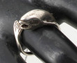 Bague dauphin en argent 925ème, poids 4 