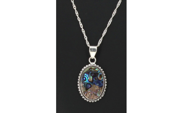 Pendentif en argent 925ème et coquille d