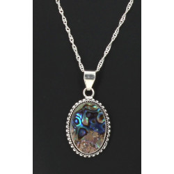 Pendentif en argent 925ème et coquille d