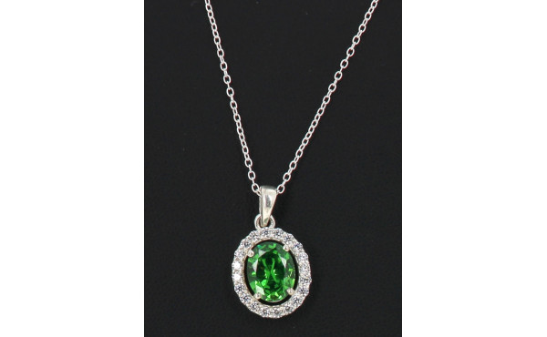 Pendentif en argent 925ème serti d'un st