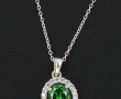 Pendentif en argent 925ème serti d'un st