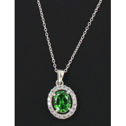 Pendentif en argent 925ème serti d'un st