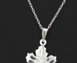 Pendentif en argent 925ème forme feuille
