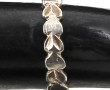Petite bague jonc travaillé en argent 92