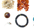 Lot de bijoux fantaisie dont 4 colliers,
