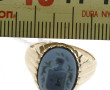 Bague chevalière en or jaune et armoirie