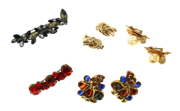 Lot de bijoux fantaisie style couture : 