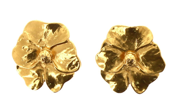 YVES SAINT-LAURENT - Paire de clips form