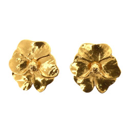 YVES SAINT-LAURENT - Paire de clips form