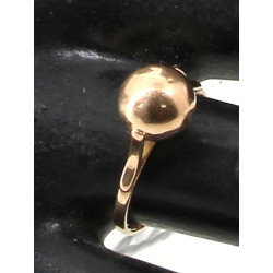Bague en or jaune 18 cts, poinçon tête d