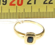 Bague en or jaune 18 cts sertie d'un sap
