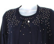 BASLER - Twinset bleu marine, 100% laine