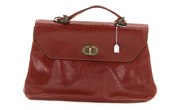 KATANA Paris - Sac en cuir fauve avec an