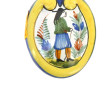 QUIMPER - Secouette à décor d'un breton 