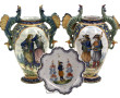 HENRIOT Quimper - Vase à anses dragons e
