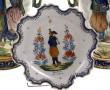 HENRIOT Quimper - Vase à anses dragons e