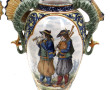HENRIOT Quimper - Vase à anses dragons e