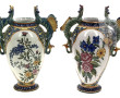 HENRIOT Quimper - Vase à anses dragons e