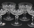 BACCARAT - 9 coupes à champagne en crist