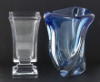 VAL ST LAMBERT (Non marqué) - Vase en cr