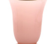 Vase forme tulipe en verre opalin rose, 