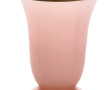 Vase forme tulipe en verre opalin rose, 