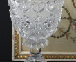 Verre forme calice en cristal à décor de