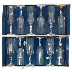 Cristal de BOHEME - 12 flûtes à champagn